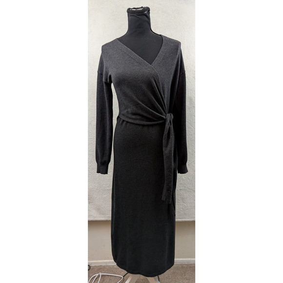 Modern Citizen Dresses & Skirts - Modern Citizen Charcoal Wrap Dress